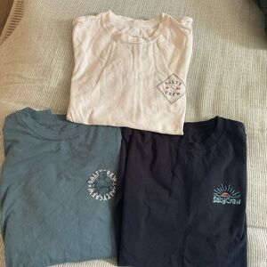 Salty Crew Youth Short Sleeve T-Shirt Trio - White, black , Navy